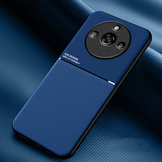 Coque Ultra Fine Silicone Souple Housse Etui avec Aimante Magnetique pour Realme 11 Pro 5G Bleu