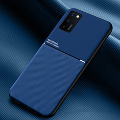 Coque Ultra Fine Silicone Souple Housse Etui avec Aimante Magnetique pour Samsung Galaxy A02s Bleu