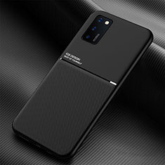 Coque Ultra Fine Silicone Souple Housse Etui avec Aimante Magnetique pour Samsung Galaxy A03s Noir