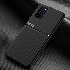 Coque Ultra Fine Silicone Souple Housse Etui avec Aimante Magnetique pour Samsung Galaxy F02S SM-E025F Noir