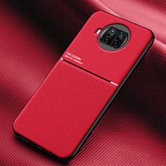 Coque Ultra Fine Silicone Souple Housse Etui avec Aimante Magnetique pour Xiaomi Mi 10T Lite 5G Rouge
