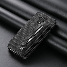 Coque Ultra Fine Silicone Souple Housse Etui avec Aimante Magnetique S02D pour Xiaomi Redmi Note 9 Pro Noir