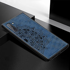Coque Ultra Fine Silicone Souple Housse Etui avec Aimante Magnetique S03D pour Samsung Galaxy Note 10 5G Bleu