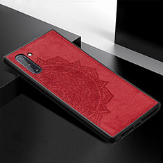 Coque Ultra Fine Silicone Souple Housse Etui avec Aimante Magnetique S03D pour Samsung Galaxy Note 10 5G Rouge