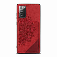 Coque Ultra Fine Silicone Souple Housse Etui avec Aimante Magnetique S03D pour Samsung Galaxy Note 20 5G Rouge