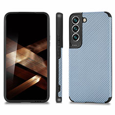 Coque Ultra Fine Silicone Souple Housse Etui avec Aimante Magnetique S03D pour Samsung Galaxy S24 Plus 5G Bleu