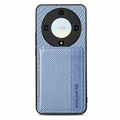 Coque Ultra Fine Silicone Souple Housse Etui avec Aimante Magnetique S04D pour Huawei Honor Magic5 Lite 5G Bleu