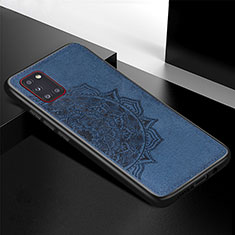 Coque Ultra Fine Silicone Souple Housse Etui avec Aimante Magnetique S04D pour Samsung Galaxy A31 Bleu