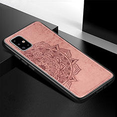 Coque Ultra Fine Silicone Souple Housse Etui avec Aimante Magnetique S04D pour Samsung Galaxy A71 5G Or Rose