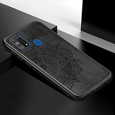 Coque Ultra Fine Silicone Souple Housse Etui avec Aimante Magnetique S04D pour Samsung Galaxy M21s Noir