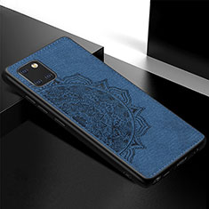 Coque Ultra Fine Silicone Souple Housse Etui avec Aimante Magnetique S04D pour Samsung Galaxy M60s Bleu