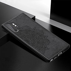 Coque Ultra Fine Silicone Souple Housse Etui avec Aimante Magnetique S04D pour Samsung Galaxy Note 10 Plus 5G Noir