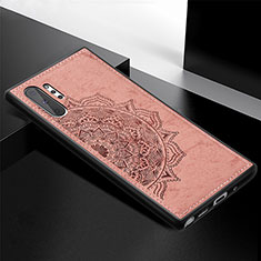 Coque Ultra Fine Silicone Souple Housse Etui avec Aimante Magnetique S04D pour Samsung Galaxy Note 10 Plus 5G Or Rose
