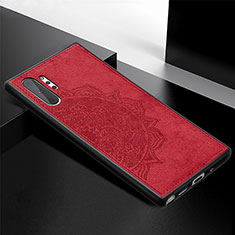 Coque Ultra Fine Silicone Souple Housse Etui avec Aimante Magnetique S04D pour Samsung Galaxy Note 10 Plus 5G Rouge