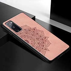 Coque Ultra Fine Silicone Souple Housse Etui avec Aimante Magnetique S04D pour Samsung Galaxy S20 FE (2022) 5G Or Rose