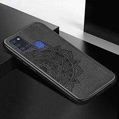 Coque Ultra Fine Silicone Souple Housse Etui avec Aimante Magnetique S05D pour Samsung Galaxy A21s Noir