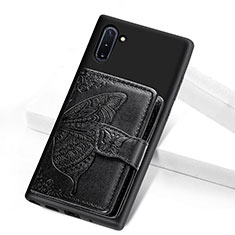 Coque Ultra Fine Silicone Souple Housse Etui avec Aimante Magnetique S05D pour Samsung Galaxy Note 10 5G Noir