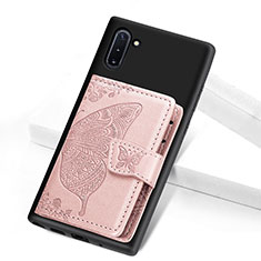 Coque Ultra Fine Silicone Souple Housse Etui avec Aimante Magnetique S05D pour Samsung Galaxy Note 10 5G Rose