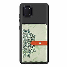 Coque Ultra Fine Silicone Souple Housse Etui avec Aimante Magnetique S05D pour Samsung Galaxy Note 10 Lite Vert