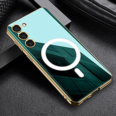 Coque Ultra Fine Silicone Souple Housse Etui avec Mag-Safe Magnetic Magnetique AC1 pour Samsung Galaxy S21 5G Vert