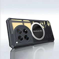 Coque Ultra Fine Silicone Souple Housse Etui avec Mag-Safe Magnetic Magnetique P01 pour OnePlus 12 5G Noir