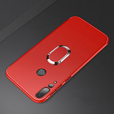 Coque Ultra Fine Silicone Souple Housse Etui avec Support Bague Anneau Aimante Magnetique A01 pour Huawei Nova 4 Rouge