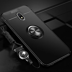 Coque Ultra Fine Silicone Souple Housse Etui avec Support Bague Anneau Aimante Magnetique A01 pour Xiaomi Redmi 8A Noir