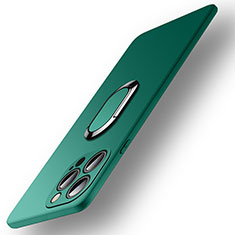 Coque Ultra Fine Silicone Souple Housse Etui avec Support Bague Anneau Aimante Magnetique A09 pour Apple iPhone 13 Pro Vert
