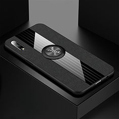 Coque Ultra Fine Silicone Souple Housse Etui avec Support Bague Anneau Aimante Magnetique pour Huawei Honor 9X Noir
