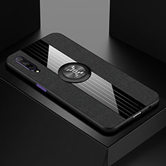 Coque Ultra Fine Silicone Souple Housse Etui avec Support Bague Anneau Aimante Magnetique pour Huawei Honor 9X Pro Noir