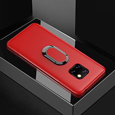 Coque Ultra Fine Silicone Souple Housse Etui avec Support Bague Anneau Aimante Magnetique pour Huawei Mate 20 Pro Rouge