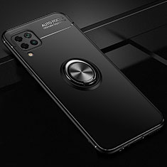 Coque Ultra Fine Silicone Souple Housse Etui avec Support Bague Anneau Aimante Magnetique pour Huawei Nova 7i Noir
