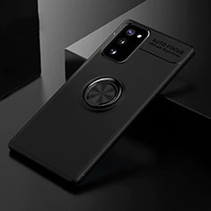 Coque Ultra Fine Silicone Souple Housse Etui avec Support Bague Anneau Aimante Magnetique pour Samsung Galaxy S20 FE (2022) 5G Noir