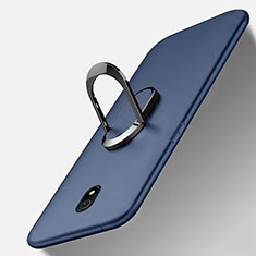 Coque Ultra Fine Silicone Souple Housse Etui avec Support Bague Anneau Aimante Magnetique pour Xiaomi Redmi 8A Bleu