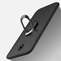 Coque Ultra Fine Silicone Souple Housse Etui avec Support Bague Anneau Aimante Magnetique pour Xiaomi Redmi 8A Noir
