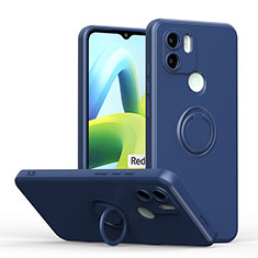 Coque Ultra Fine Silicone Souple Housse Etui avec Support Bague Anneau Aimante Magnetique QW1 pour Xiaomi Redmi A2 Plus Bleu