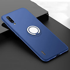 Coque Ultra Fine Silicone Souple Housse Etui avec Support Bague Anneau Aimante Magnetique T05 pour Xiaomi Mi A3 Bleu