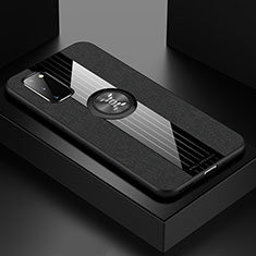 Coque Ultra Fine Silicone Souple Housse Etui avec Support Bague Anneau Aimante Magnetique X01L pour Samsung Galaxy S20 5G Noir