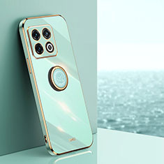 Coque Ultra Fine Silicone Souple Housse Etui avec Support Bague Anneau Aimante Magnetique XL1 pour OnePlus 10 Pro 5G Vert
