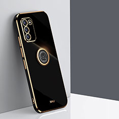 Coque Ultra Fine Silicone Souple Housse Etui avec Support Bague Anneau Aimante Magnetique XL1 pour Samsung Galaxy S20 FE (2022) 5G Noir