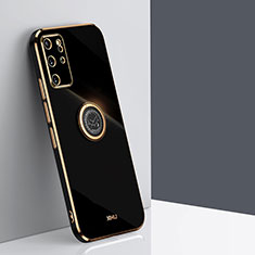 Coque Ultra Fine Silicone Souple Housse Etui avec Support Bague Anneau Aimante Magnetique XL1 pour Samsung Galaxy S20 Plus Noir
