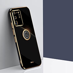 Coque Ultra Fine Silicone Souple Housse Etui avec Support Bague Anneau Aimante Magnetique XL1 pour Samsung Galaxy S20 Ultra Noir