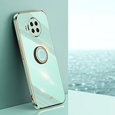 Coque Ultra Fine Silicone Souple Housse Etui avec Support Bague Anneau Aimante Magnetique XL1 pour Xiaomi Mi 10T Lite 5G Vert