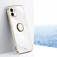 Coque Ultra Fine Silicone Souple Housse Etui avec Support Bague Anneau Aimante Magnetique XL1 pour Xiaomi Redmi A2 Plus Blanc