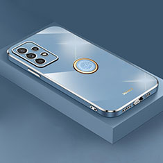 Coque Ultra Fine Silicone Souple Housse Etui avec Support Bague Anneau Aimante Magnetique XL2 pour Samsung Galaxy A73 5G Bleu