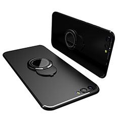 Coque Ultra Fine Silicone Souple Housse Etui avec Support Bague Anneau pour Huawei Honor View 10 Noir