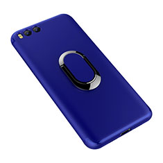 Coque Ultra Fine Silicone Souple Housse Etui avec Support Bague Anneau pour Xiaomi Mi 6 Bleu