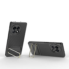 Coque Ultra Fine Silicone Souple Housse Etui avec Support KC1 pour OnePlus 11R 5G Noir