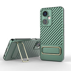 Coque Ultra Fine Silicone Souple Housse Etui avec Support KC1 pour OnePlus Nord N30 5G Vert