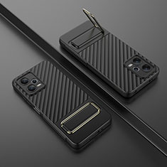 Coque Ultra Fine Silicone Souple Housse Etui avec Support KC1 pour Xiaomi Redmi Note 12 5G Noir